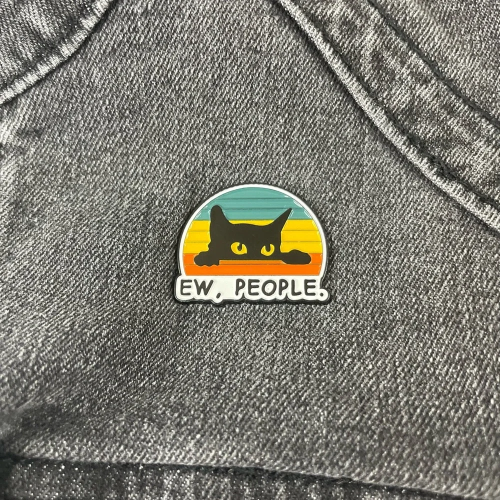 Ew, People 1 Inch Enamel Pin